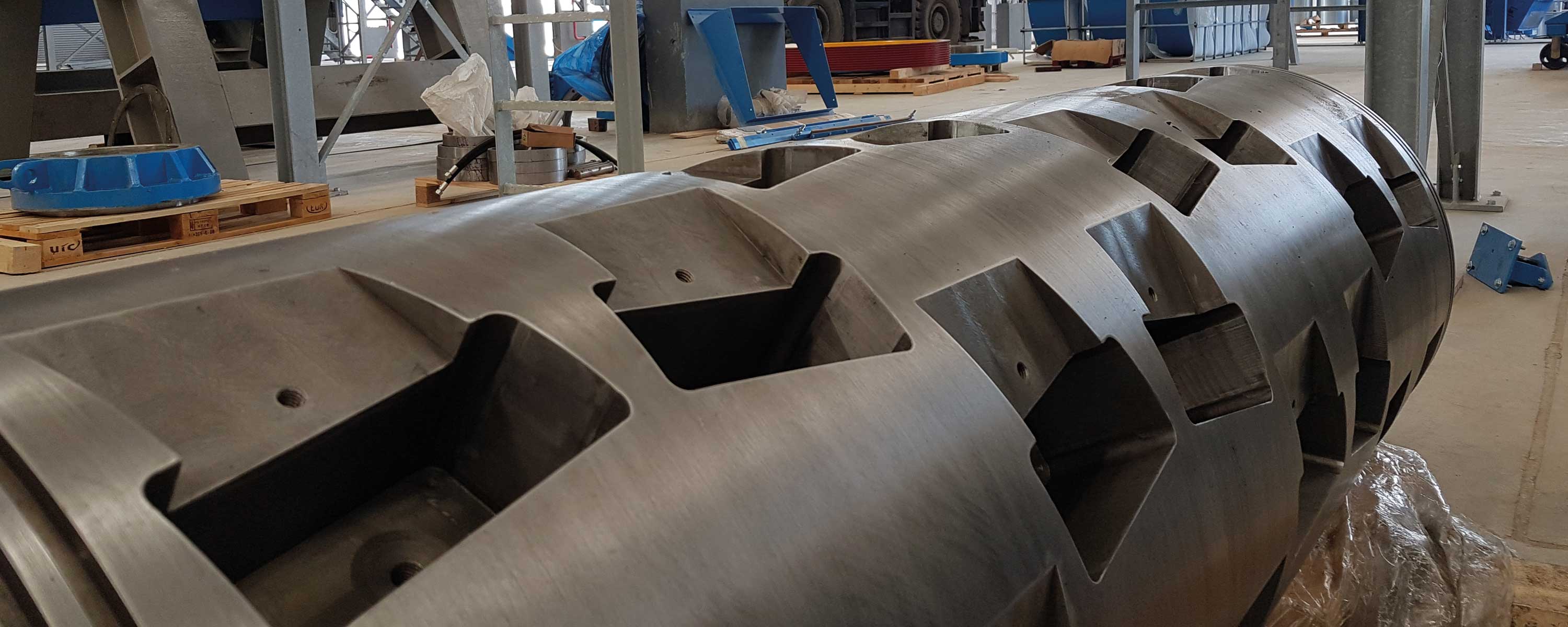 Manufacturer of spare parts and shafts for the recycling industry